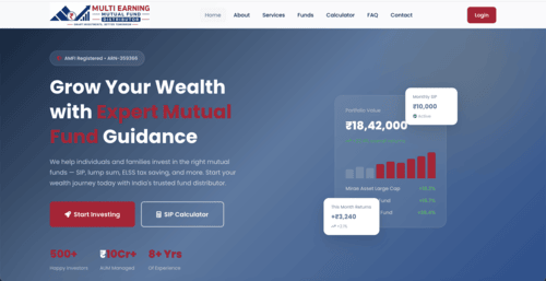 Mutual Fund Distributor Website